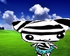 zebra chibi cat