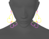 Neon Butterfly Earrings
