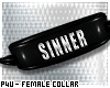 -P- Sinner PVC Collar /F