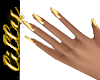 Long gold nails