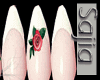 "French nail"Rose