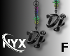 ! DJ EARRINGS Black