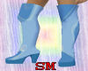 Blue Swirl Boots