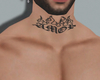 B. Tattoo neck amor fire
