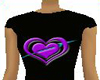 Black T-Shirt w/Heart
