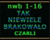 TAK NIEWIELE BRAKOWAŁO