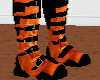 Black and Orange Boots