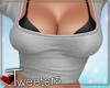 Grey/Black Top
