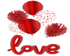 Red  Love Balloons
