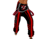 Rave pants Black/red (W)