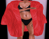 Red Long Fur Coat