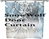Snow Wolf Door Curtain