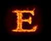 Flaming Letter E