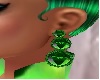 Emerald gem earrings