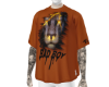 Lion orange skull shirt