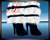 White Fur Boots Blue V2