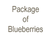 Package of Blueberries