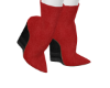 red suede booties
