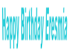 Happy Bday Eresmia Sign