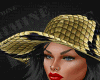 Snake Gold Hat &Blk Hair