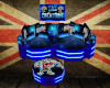 Taz Couch Neon Blue