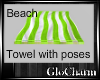 Glo* Green Stripes Towel