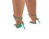 Tease Green Snake Heels