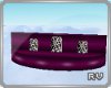 RV-Purple Curved Couch 