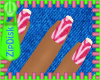 Z) Pink Zebra Nails