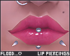 f Silver Lip Piercings