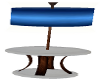 blue lamp n table