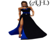 (A.H.) Blk n Blue Gown