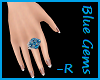 Blue Gemstone Ring - R