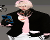 suit pink and black[LEX]