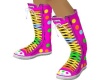 Rainbow Boots w. points