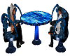 Neon Blue Chair & Table
