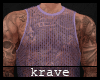 [K] MESH TANK W TATTOOS