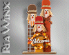 Scarecrow Trio Sign Deco