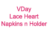 VDay Lace Heart Napkins