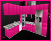 Hot Pink Corner Kitchen