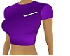 Women's purple T shirt