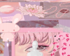 kawaii background pink