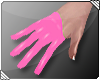[A] pvc pink gloves