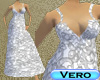 ~Vero~White/Gray Dress