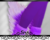 {S} Purple Love Leg Fur