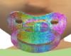 Rainbow sparkle pacifier