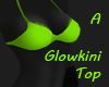 [A]Glowkini Top Green