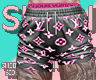 MUSCLE SHORTS LV PINK