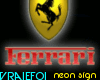 VF-Ferrari- neon sign