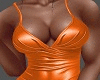 +SATIN DRESS ORANGE+
